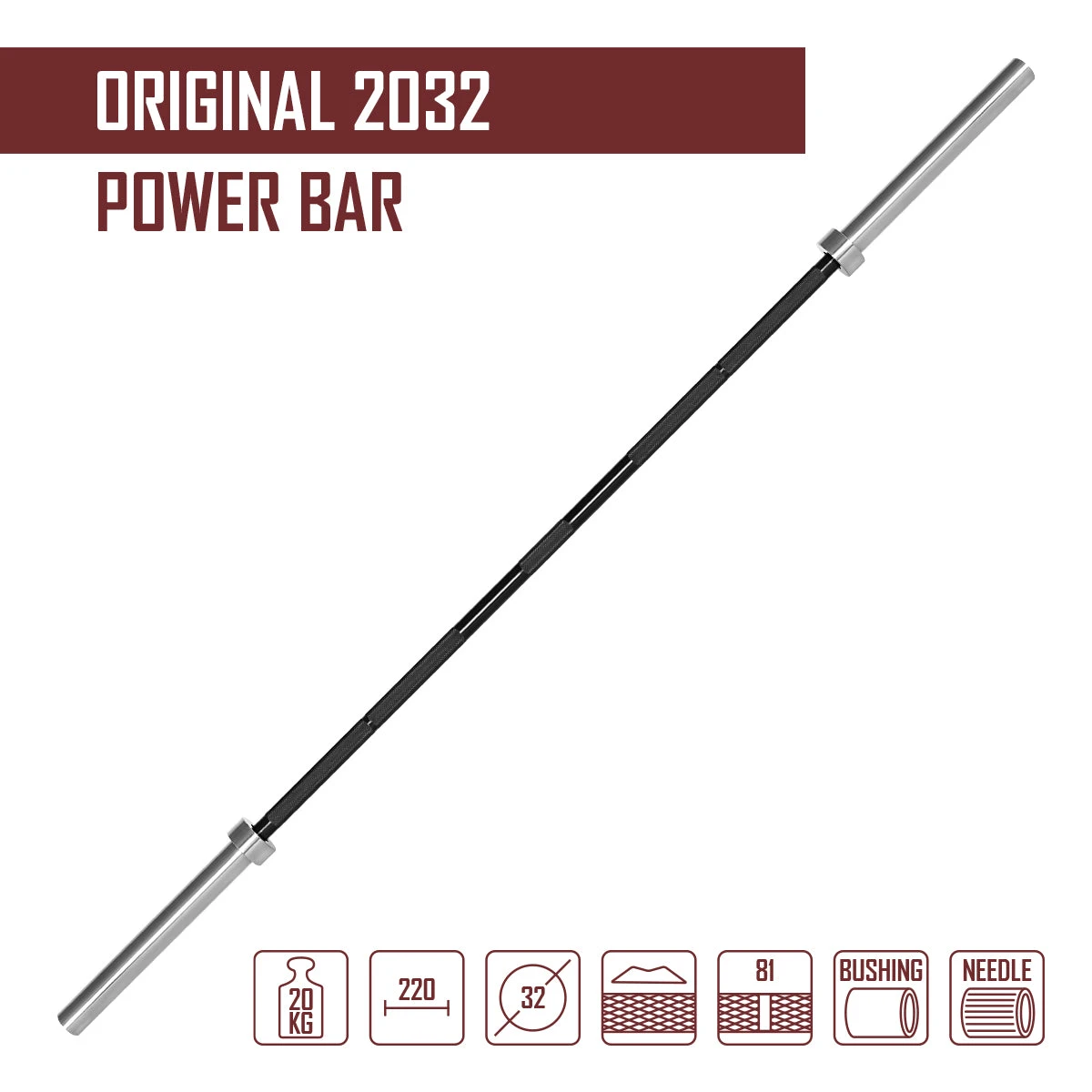 Original 2032 Power Bar, 20kg – Bild 2