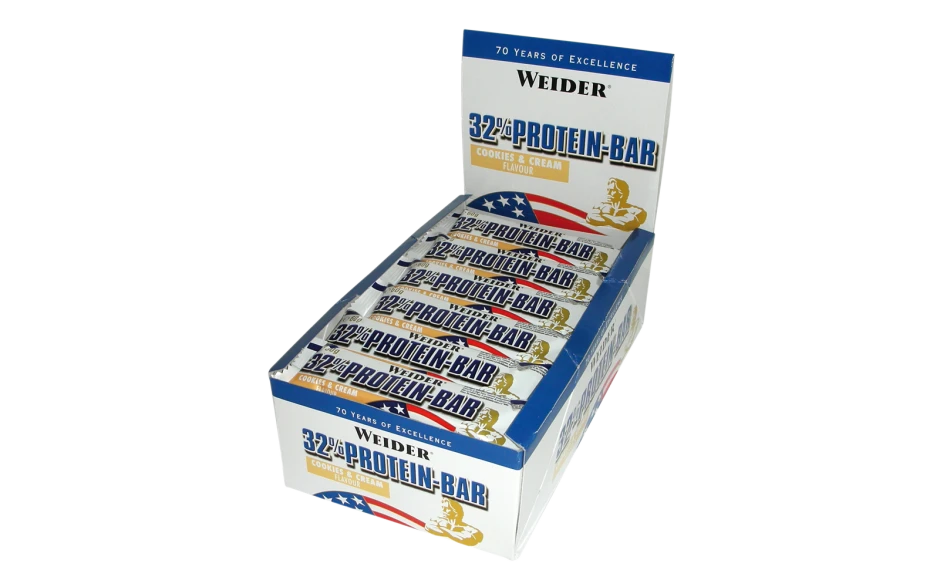 Weider 32% Protein Bar - 24x 60g Riegel – Bild 5
