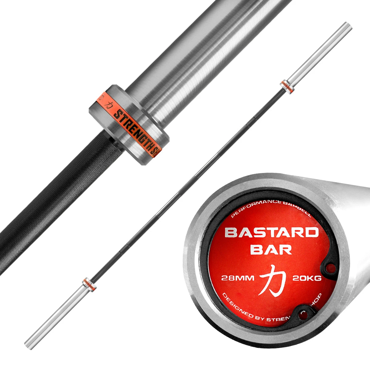 Bastard Hybrid Bar, Schwarz, Mit Mittelrändelung – Bild 5
