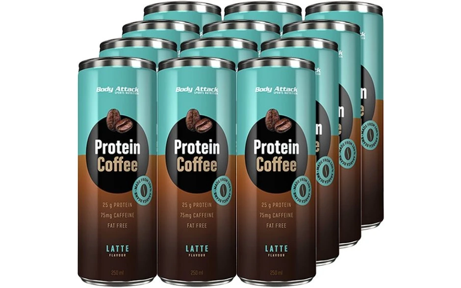 Body Attack Protein Coffee - 12 X 250ml â Bild 2
