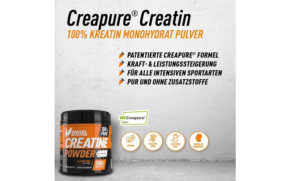 Engel Nutrition 100% Pure Creatine Powder - 500g – Bild 2