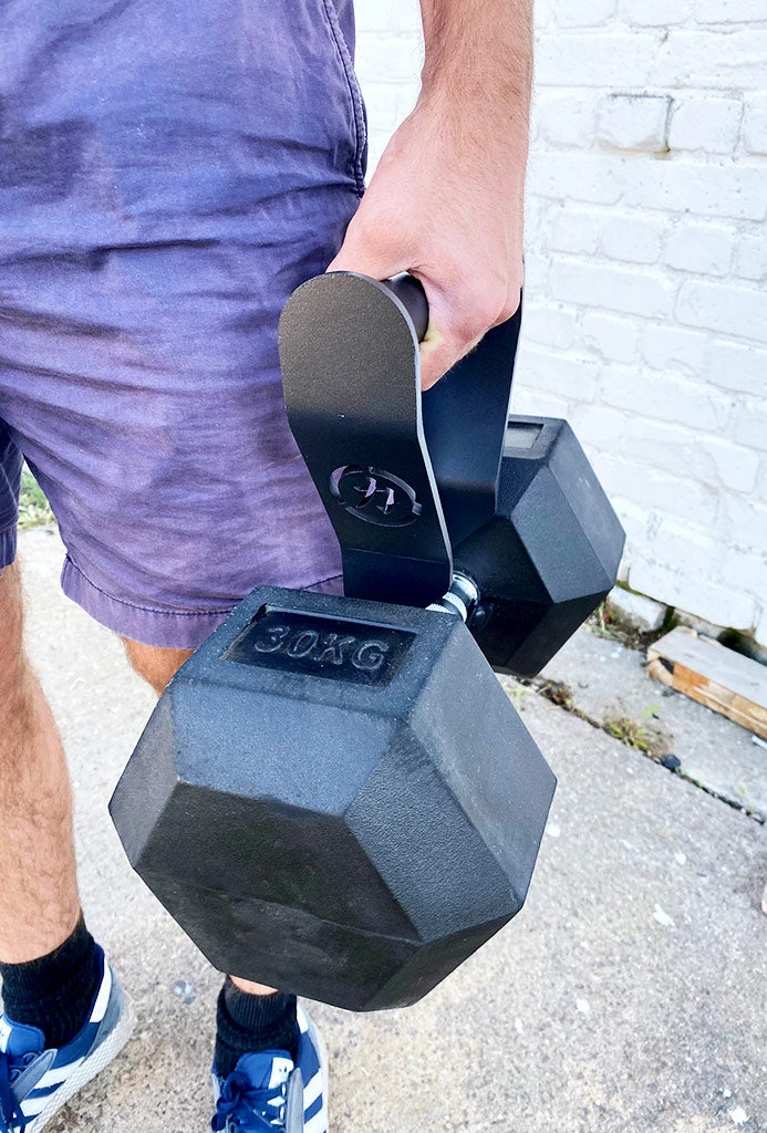 Farmer's Walk Haken Für Kurzhanteln (Paar) – Bild 7