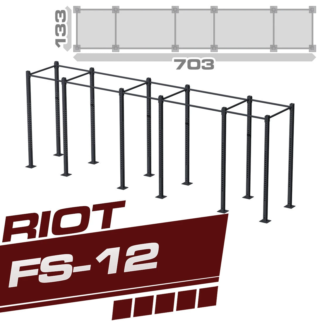 2.5 M Riot FS-12 Tripple Cube Rig/Trainingsstation