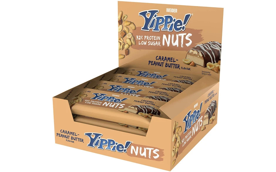 Weider Yippie! Nuts - 12 X 45g Riegel – Bild 2